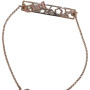 Παιδικό βραχιόλι ασήμι 925 rose gold με σχέδιο στο κέντρο τη λέξη girl 18 εκατοστά επιπλατινωμένο με δύο θέσεις μία στα 16 και μία στα 18 εκατοστά