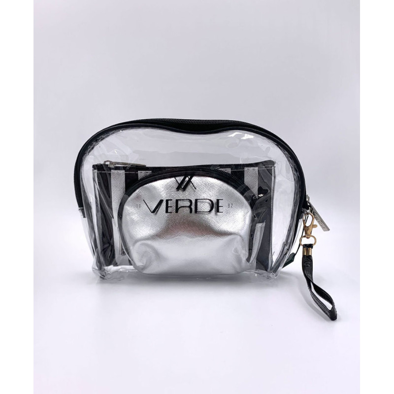Verde Γυναικείο Νεσεσέρ σε Ασημί χρώμα 19cm 07-0265-silver