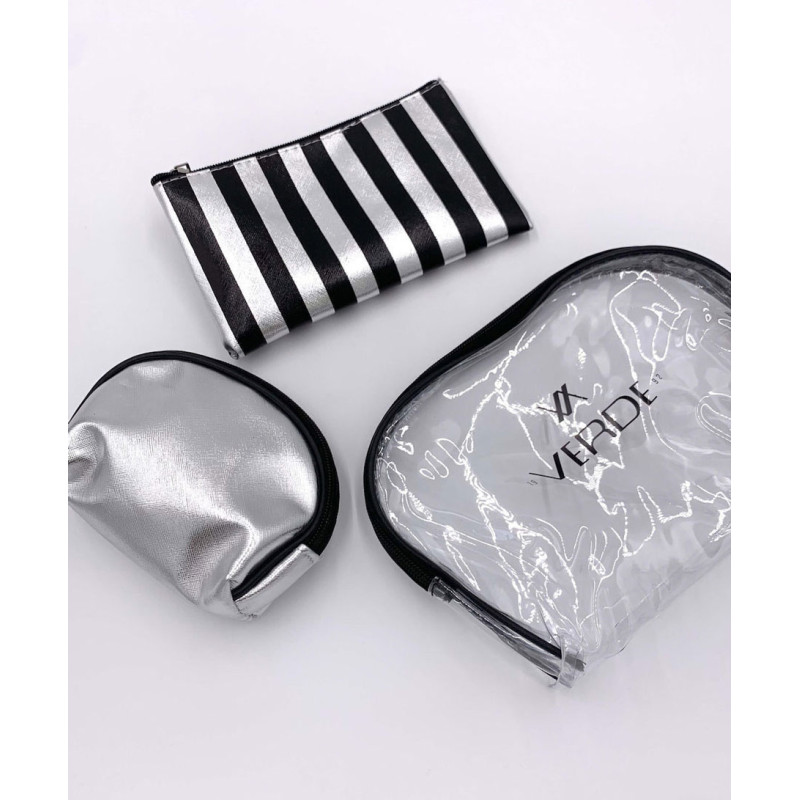Verde Γυναικείο Νεσεσέρ σε Ασημί χρώμα 19cm 07-0265-silver