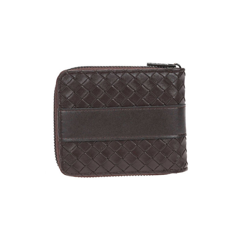 Ανδρικο πορτοφολι VERDE δερματινη καφε 09-0187-brown - KalliopiSilver