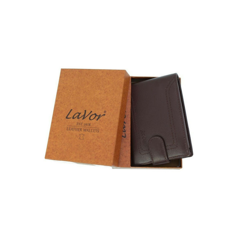 Ανδρικο Δερμάτινο Πορτοφόλι LAVOR 1-3420 Brown - KalliopiSilver