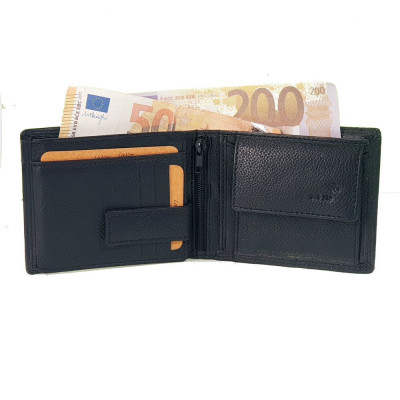 LaVor Ανδρικό Δερμάτινο Πορτοφόλι με Rfid Μαύρο 1-3825-BLACK