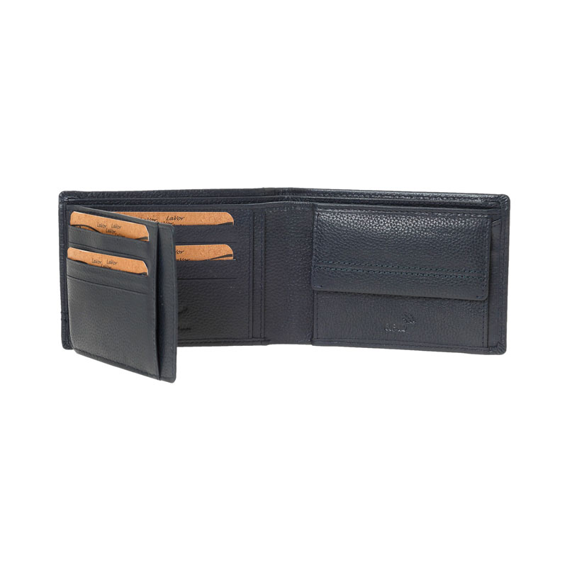 LaVor Ανδρικό Δερμάτινο Πορτοφόλι με Rfid Μπλε 1-3842-BLUE