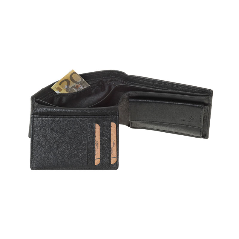 LaVor Ανδρικό Δερμάτινο Πορτοφόλι με Rfid Μαύρο 1-3843-BLACK LaVor Ανδρικό Δερμάτινο Πορτοφόλι με Rfid Μαύρο 1-3843-BLACK