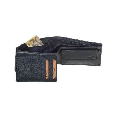 LaVor Ανδρικό Δερμάτινο Πορτοφόλι με Rfid Μπλε 1-3843-BLUE