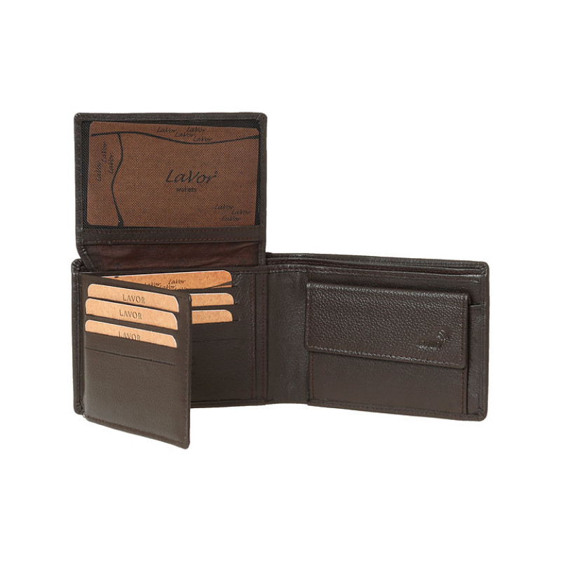 LAVOR Ανδρικό Δερμάτινο Πορτοφόλι Καφε 1-3847-BROWN LAVOR Ανδρικό Δερμάτινο Πορτοφόλι Καφε 1-3847-BROWN