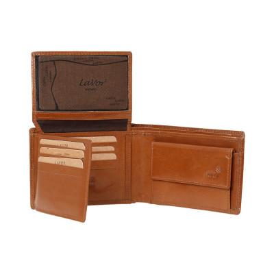 LAVOR Ανδρικό Δερμάτινο Πορτοφόλι Κονιακ 1-3847-COGNAC LAVOR Ανδρικό Δερμάτινο Πορτοφόλι Κονιακ 1-3847-COGNAC