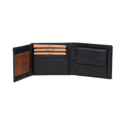 LAVOR Ανδρικό Δερμάτινο Πορτοφόλι Μαυρο 1-3850-BLACK
