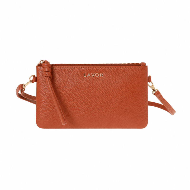 LAVOR 1-6033 Γυναικείο Δερμάτινο Tσαντάκι Caramel