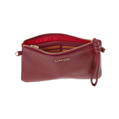 LAVOR 1-6033 Γυναικείο Δερμάτινο Tσαντάκι Cherry
