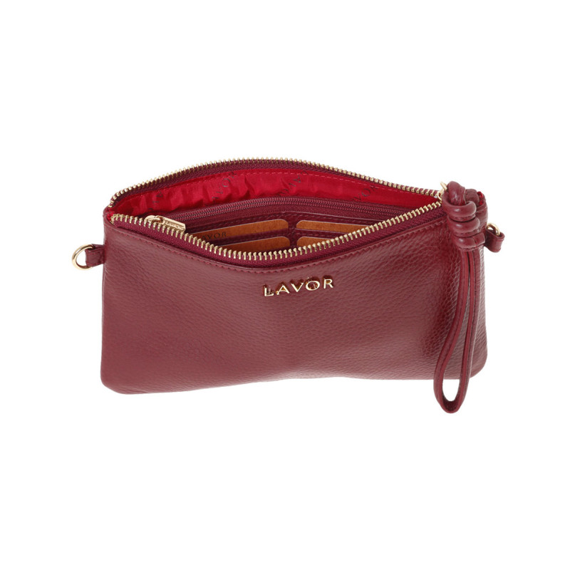 LAVOR 1-6033 Γυναικείο Δερμάτινο Tσαντάκι Cherry LAVOR 1-6033 Γυναικείο Δερμάτινο Tσαντάκι Cherry
