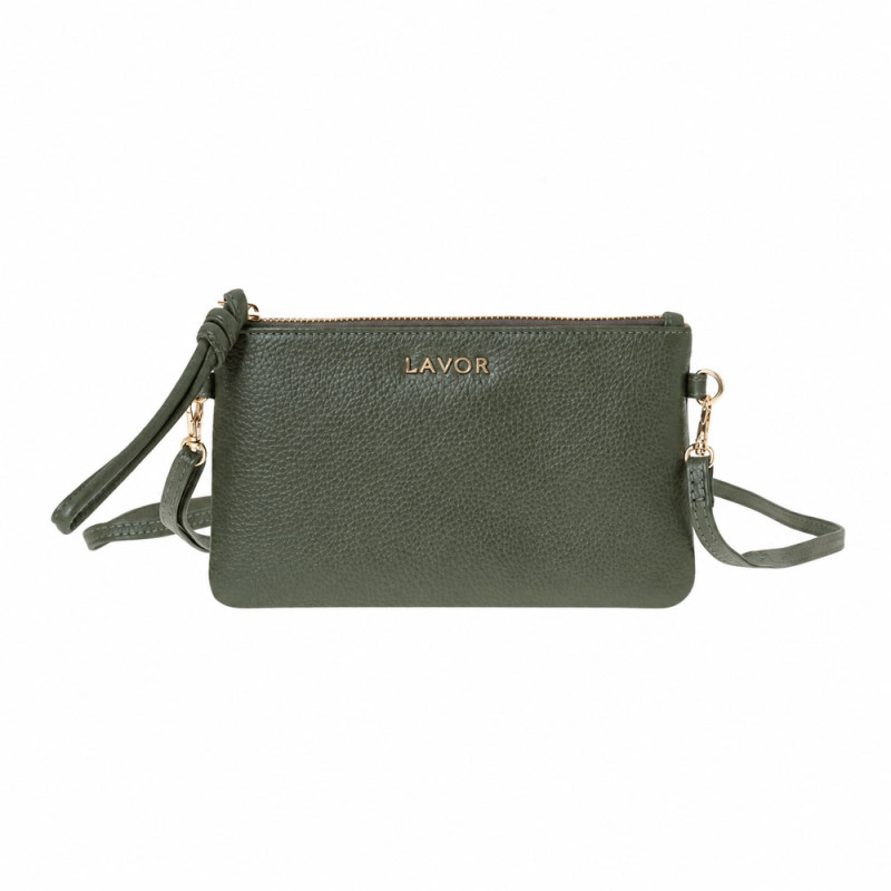 LAVOR 1-6033 Γυναικείο Δερμάτινο Tσαντάκι Olive