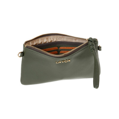 LAVOR 1-6033 Γυναικείο Δερμάτινο Tσαντάκι Olive