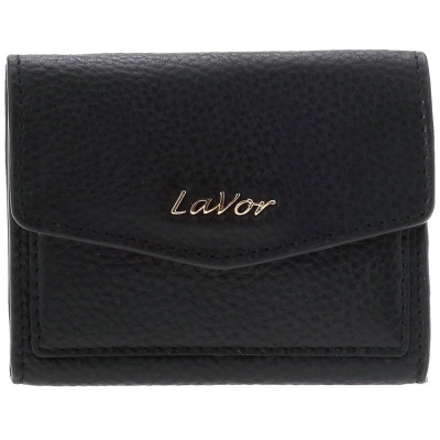 Lavor Μικρό Δερμάτινο Γυναικείο Πορτοφόλι με RFID Μαυρο 1-6048-black - KalliopiSilver