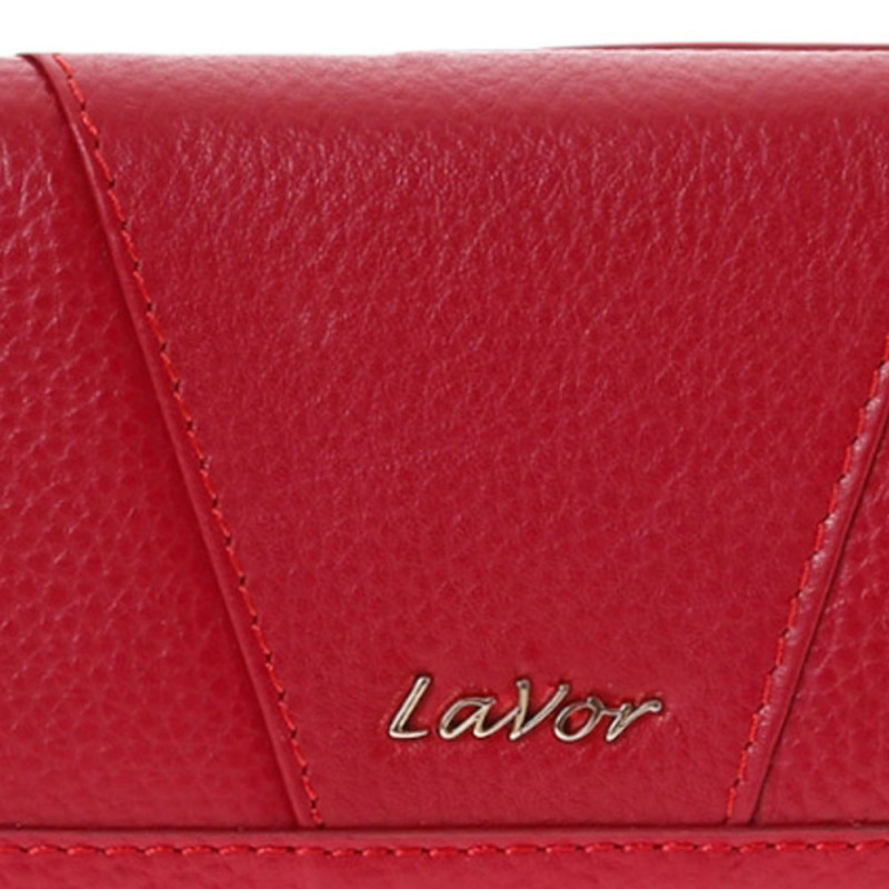 LaVor 1-6155 Γυναικείο Δερμάτινο Πορτοφόλι με Rfid Κόκκινο 1-6155-RED - KalliopiSilver