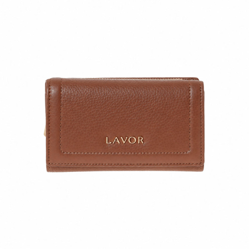 LAVOR 1-6156 Γυναικείο Δερμάτινο Πορτοφόλι Mocha