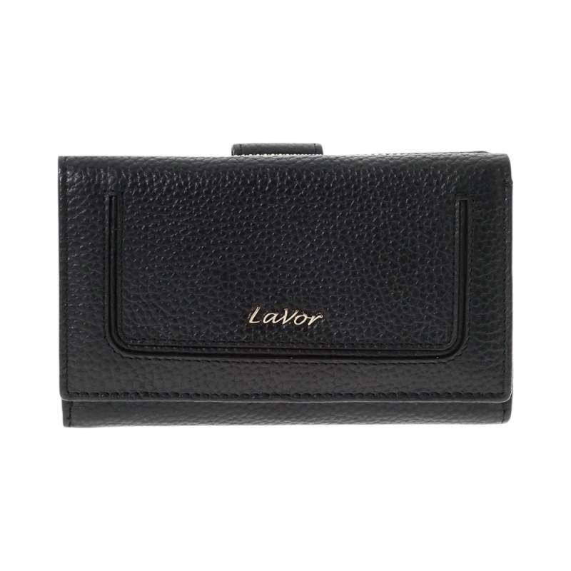 LaVor 1-6158 Γυναικείο Δερμάτινο Πορτοφόλι με Rfid Μαύρο 1-6158-BLACK - KalliopiSilver