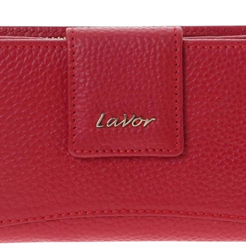 LaVor 1-6163 Γυναικείο Δερμάτινο Πορτοφόλι με Rfid Κόκκινο 1-6163-RED - KalliopiSilver