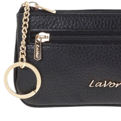 LaVor 1-6168 Γυναικείο Δερμάτινο Πορτοφόλι με Rfid Μαύρο 1-6168-BLACK - KalliopiSilver