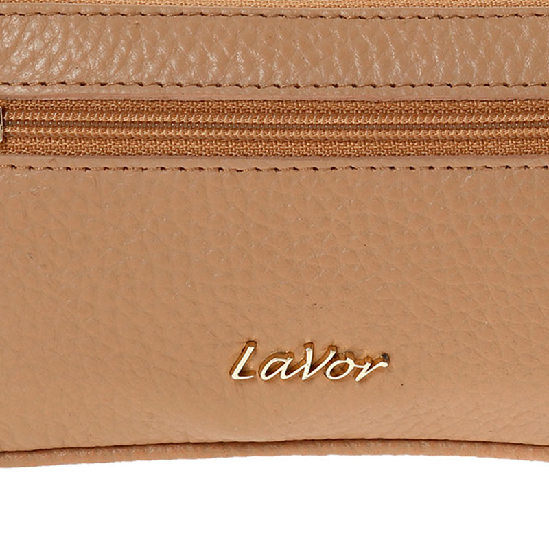 LaVor Μικρό Δερμάτινο Γυναικείο Πορτοφόλι με RFID Nude 1-6168-NUDE