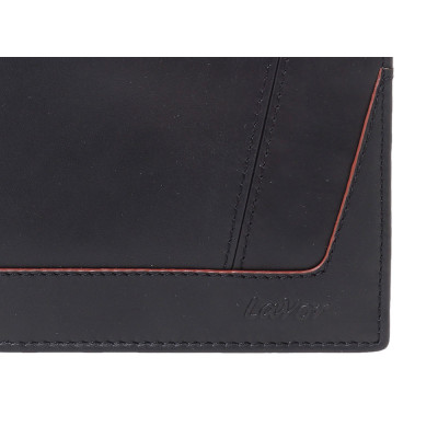 LaVor 1-6170 Ανδρικό Δερμάτινο Πορτοφόλι με RFID Μαύρο - KalliopiSilver