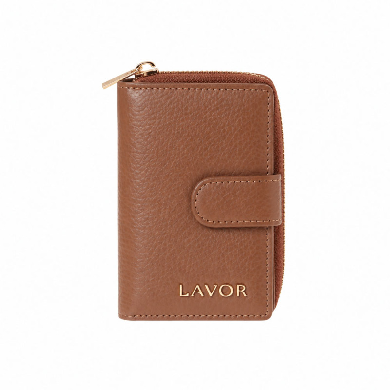 LAVOR 1-6176 Γυναικείο Δερμάτινο Πορτοφόλι Mocha