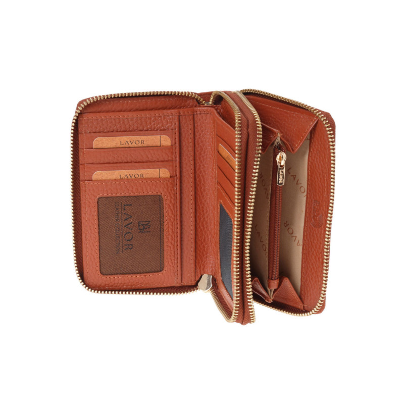 LAVOR 1-6193 Γυναικείο Δερμάτινο Πορτοφόλι Caramel LAVOR 1-6193 Γυναικείο Δερμάτινο Πορτοφόλι Caramel