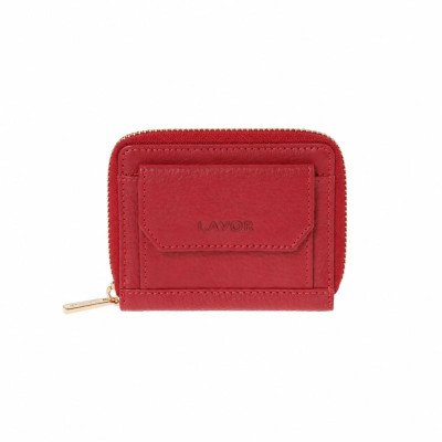 LAVOR 1-6195 Γυναικείο Δερμάτινο Πορτοφόλι Κόκκινο