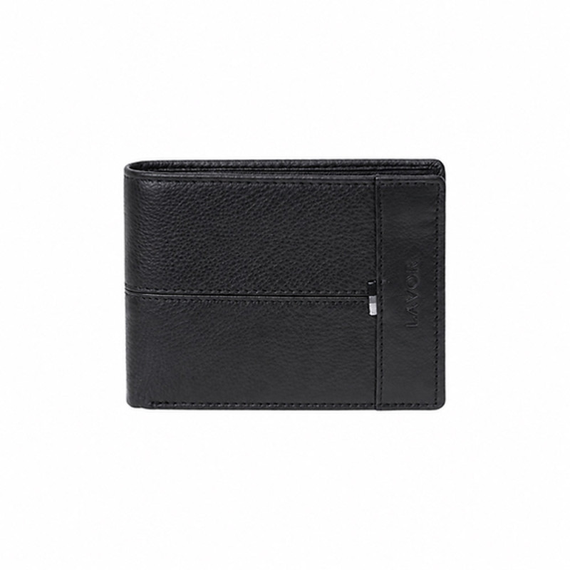 Lavor Δερμάτινο Ανδρικό Πορτοφόλι με RFID Μαύρο 1-6204-black