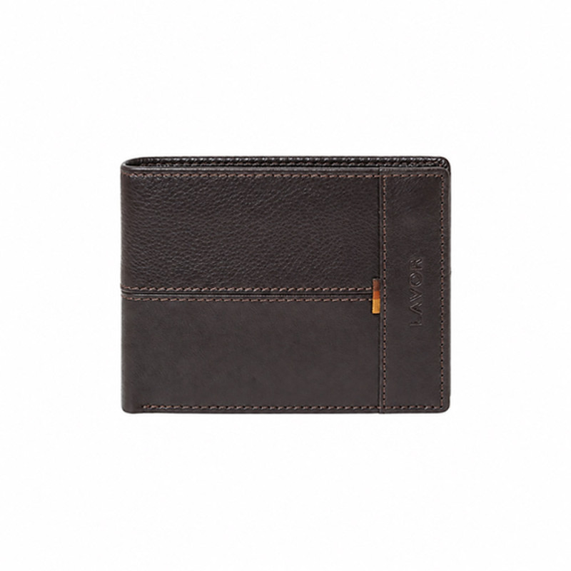 Lavor Δερμάτινο Ανδρικό Πορτοφόλι με RFID καφε 1-6204-brown