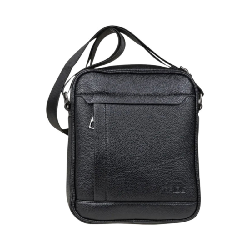 Verde Ανδρικο τσαντακι χιαστι μαυρο 13-0164-black - KalliopiSilver