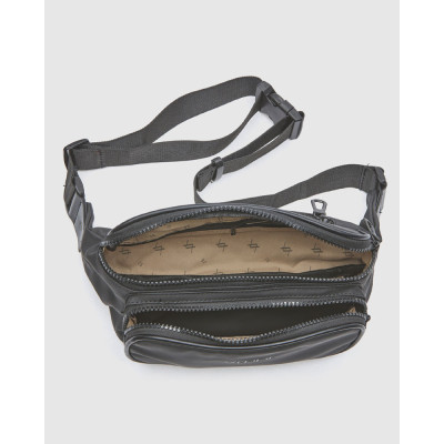 Verde Ανδρικό Τσαντάκι Μέσης Μαύρο 13-0182-BLACK
