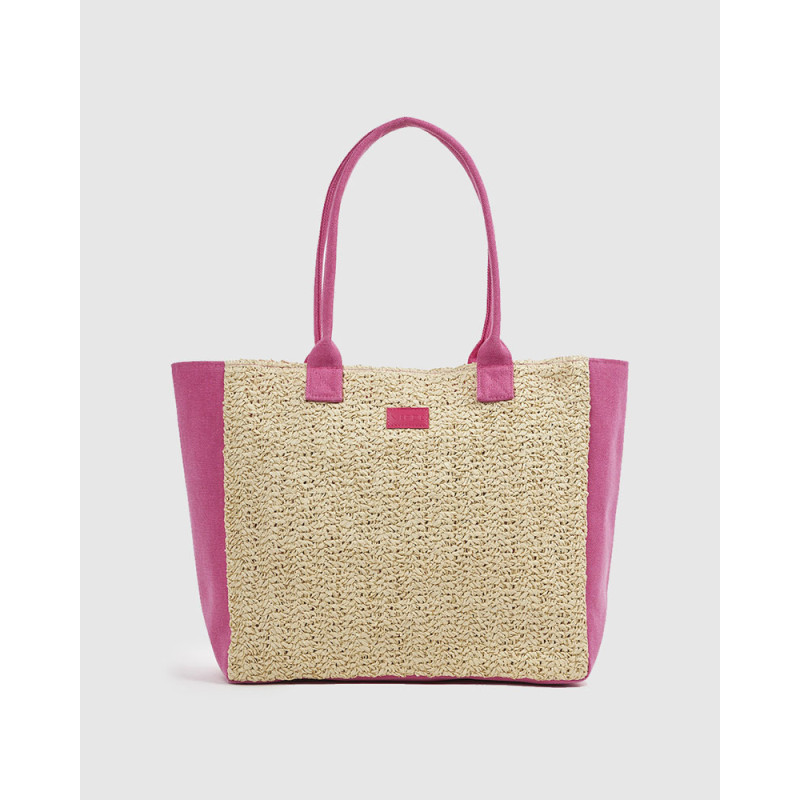 Verde Ψάθινη Τσάντα Θαλάσσης Φούξια 14-0358-fuchsia Verde Ψάθινη Τσάντα Θαλάσσης Φούξια 14-0358-fuchsia