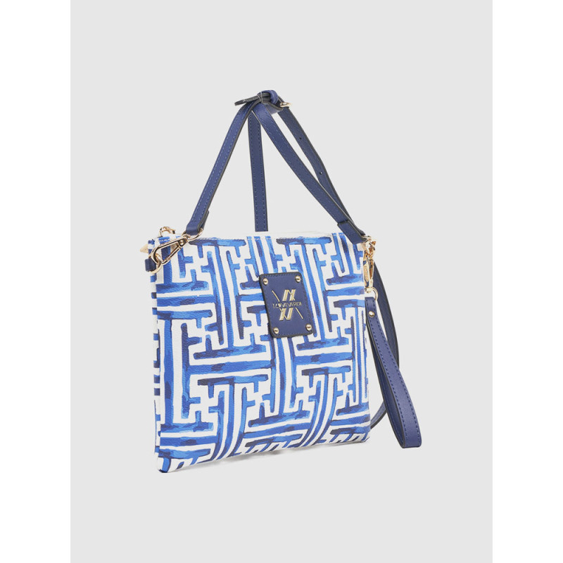 Verde Γυναικεία Τσάντα Χειρός Μπλε 16-7877-blue