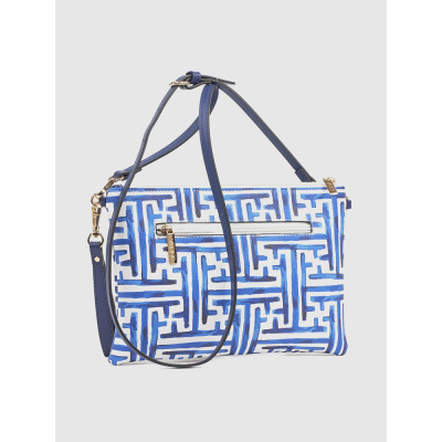 Verde Γυναικεία Τσάντα Χειρός Μπλε 16-7877-blue