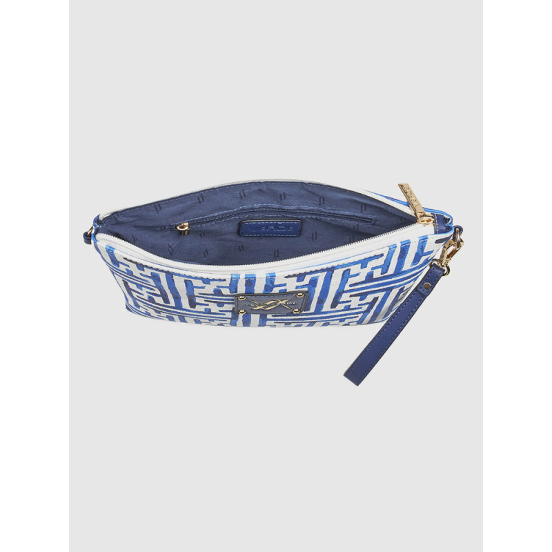 Verde Γυναικεία Τσάντα Χειρός Μπλε 16-7877-blue