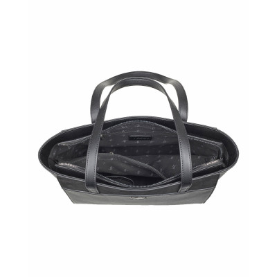 Verde Γυναικεία Τσάντα Ώμου Suede Μαύρη 16-8091-black