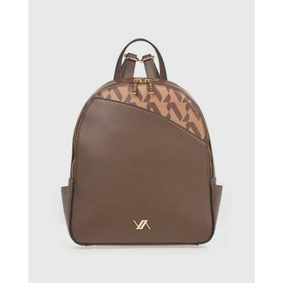 Verde Γυναικεία Τσάντα Πλάτης Καφέ 16-8186-brown