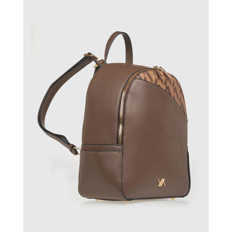 Verde Γυναικεία Τσάντα Πλάτης Καφέ 16-8186-brown - KalliopiSilver