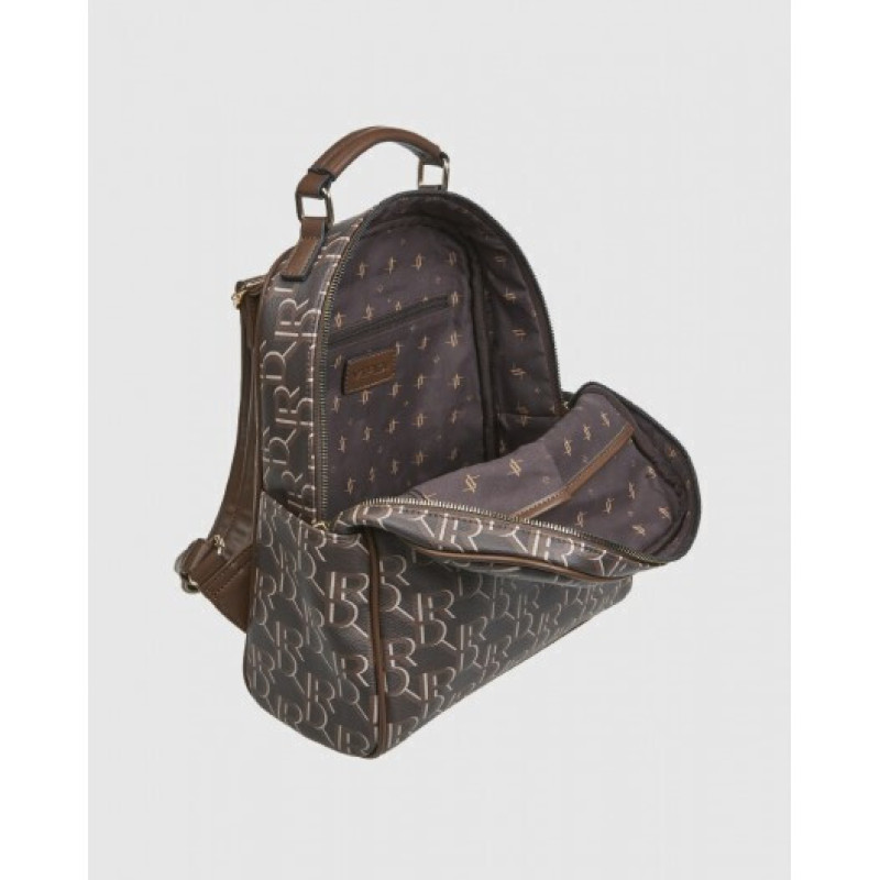 Verde Γυναικεία Τσάντα Πλάτης Καφέ 16-8230-brown - KalliopiSilver