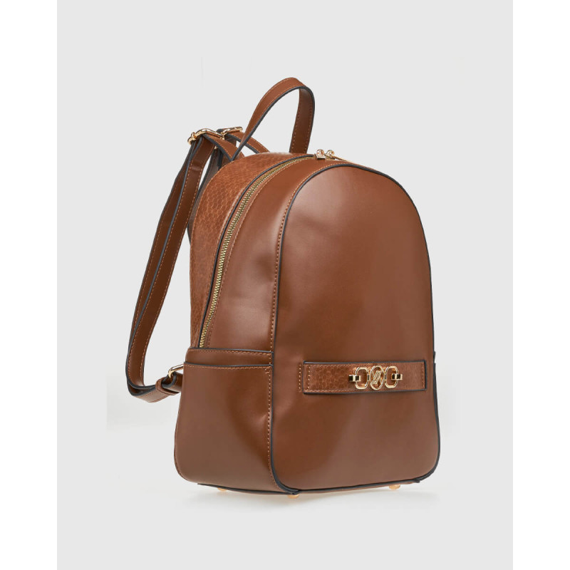Verde Γυναικεία Τσάντα Πλάτης Καφέ 16-8271-brown - KalliopiSilver