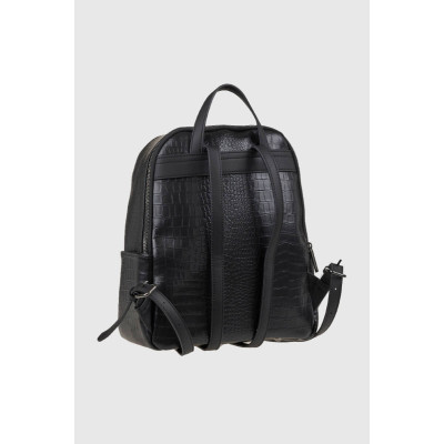 Verde Γυναικεία Τσάντα Πλάτης Μαύρη 16-8317-black