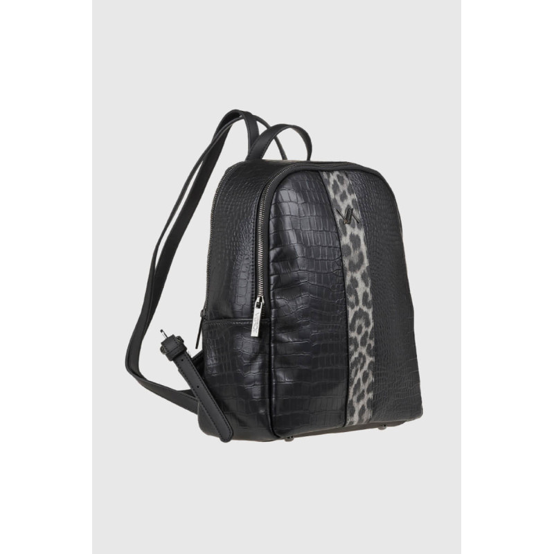 Verde Γυναικεία Τσάντα Πλάτης Μαύρη 16-8317-black - KalliopiSilver
