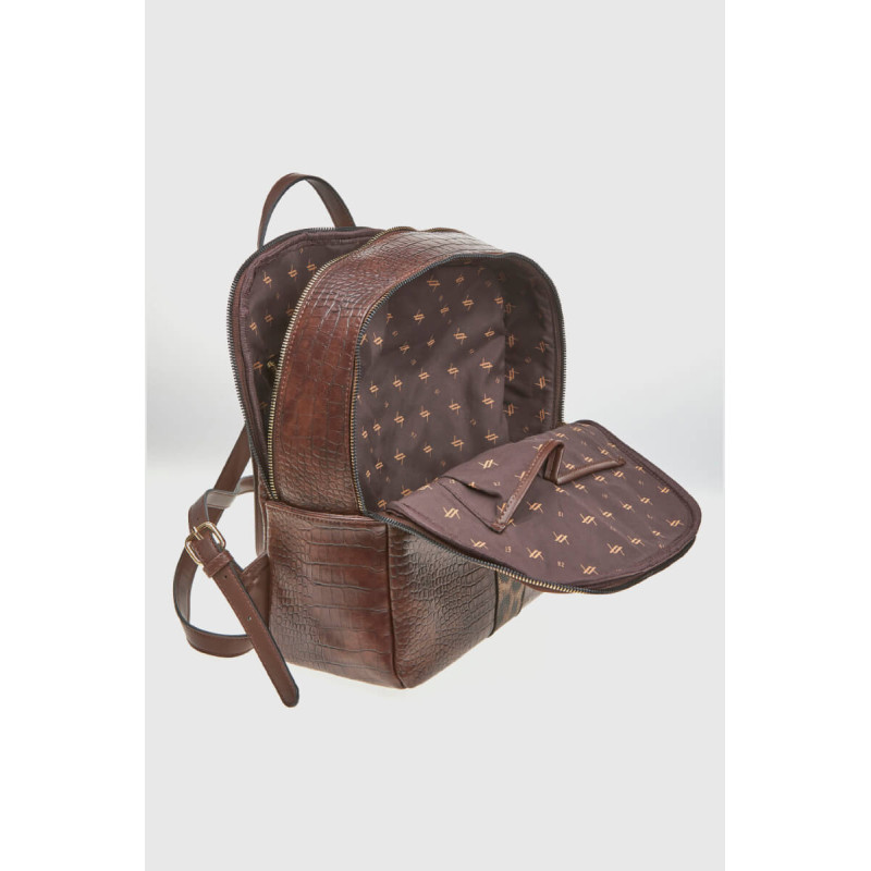 Verde Γυναικεία Τσάντα Πλάτης καφε 16-8317-brown - KalliopiSilver