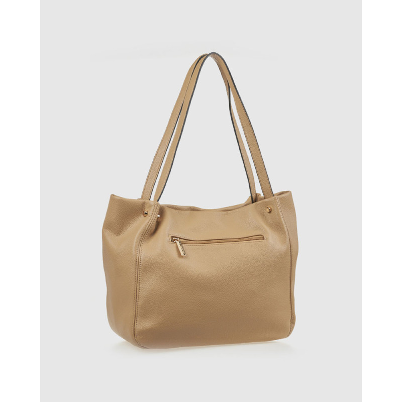 Verde Γυναικεία Τσάντα Ώμου Μπεζ 16-8412-BEIGE
