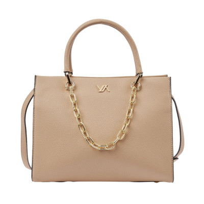 Verde Γυναικεία Τσάντα Χειρός Μπεζ 16-8630-BEIGE