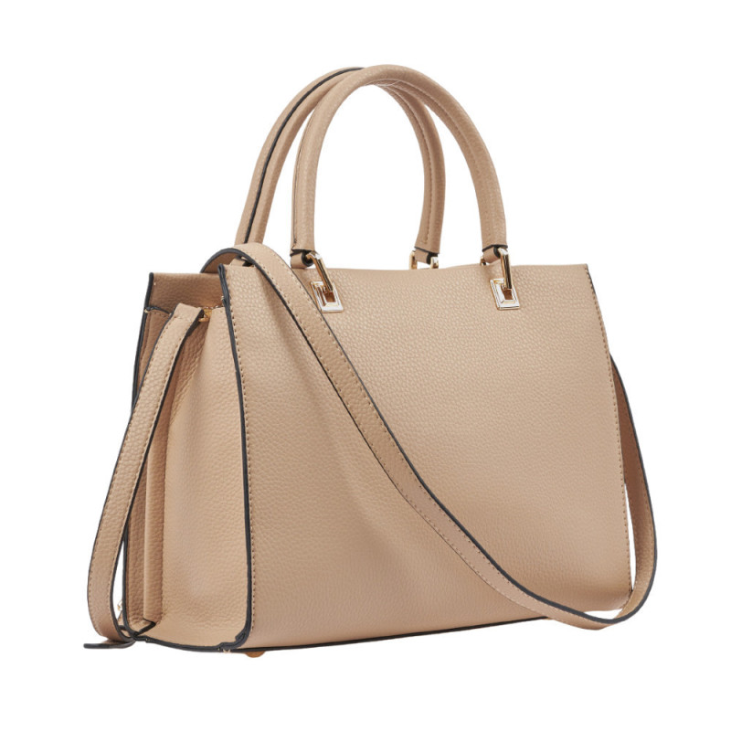 Verde Γυναικεία Τσάντα Χειρός Μπεζ 16-8630-BEIGE