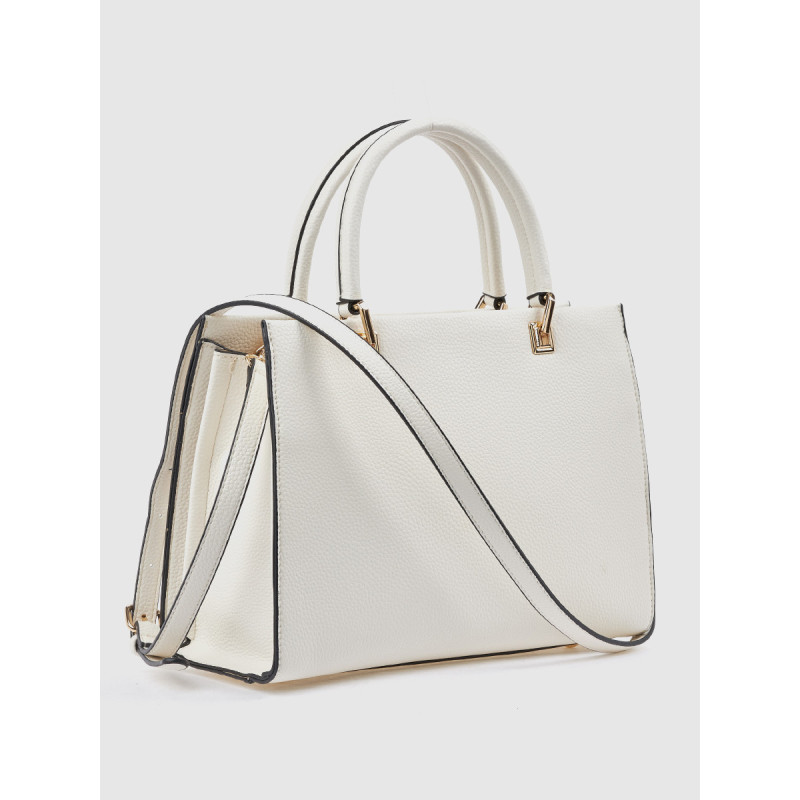 Verde Γυναικεία Τσάντα Χειρός Λευκή 16-8630-WHITE