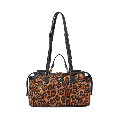 Verde Γυναικεία Τσάντα Ώμου Καφέ animal print 16-8863