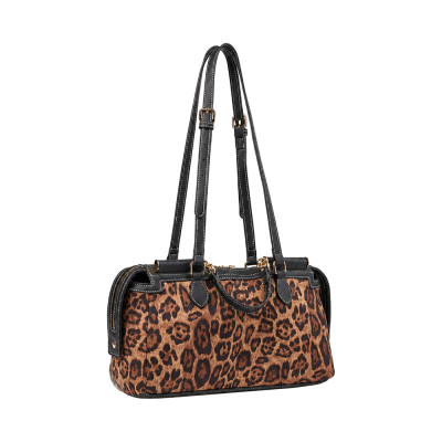 Verde Γυναικεία Τσάντα Ώμου Καφέ animal print 16-8863 Verde Γυναικεία Τσάντα Ώμου Καφέ animal print 16-8863